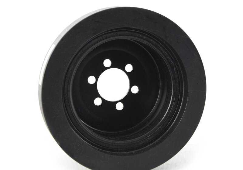 Crankshaft damper (vibration damper) OEM 11237561312 for BMW X5 E70, X6 E71. Original BMW.