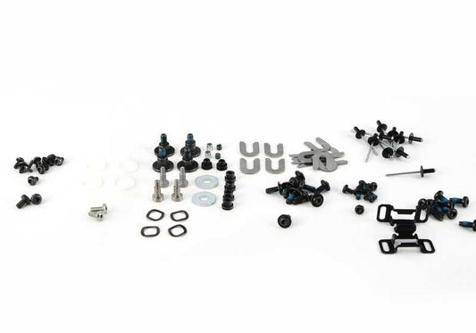 Juego de juntas y fijaciones OEM 54347162750 para MINI R52 {Cooper, Cooper S, One} {RF31, RF32, RF41, RF42, RH31, RH32, RH41, RH42, RD31, RD32}. Original MINI.