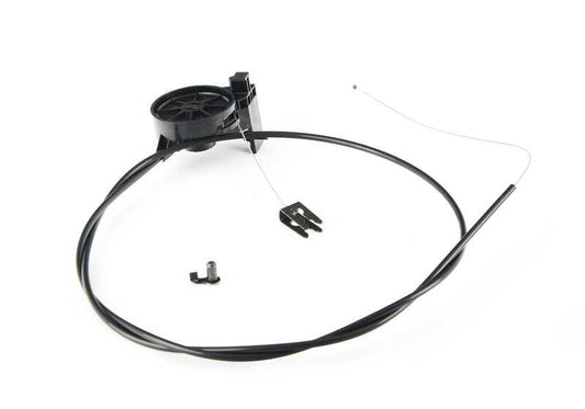 Bowden right OEM 72118125858 for BMW 5 E39 series and 7 E38 series. Original BMW piece for front safety belt mechanism.