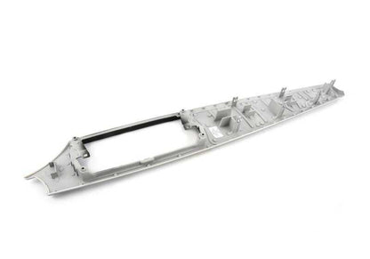 Embellecedor para salpicadero acabado aluminio longitudinal OEM 51456961776 para BMW Z4 E85, E86. Original BMW.