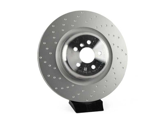 Disco de freno trasero M Performance ventilado y perforado OEM 34206896221 para BMW G14, G15, G16, G05, G06. Compatible con frenos M Sport/M Performance de 19". Original BMW.