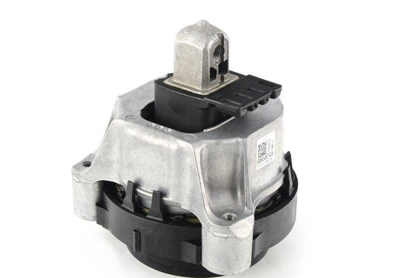 Left engine mount for BMW 5 Series G30, G31, G38, 6 Series G32, 7 Series G11, G12 (OEM 22116860487). Original BMW.