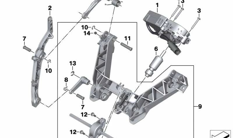 Linke Windschutzscheibe OEM 46637681427 für BMW R1200RT, R900RT -Motorräder. Originaler BMW Motorrad.