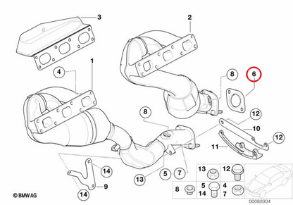 Flat Board OEM 18107502346 pour BMW E46, E39, E60, E61, E65, E66, E83, E53, E70, E85. BMW d'origine.