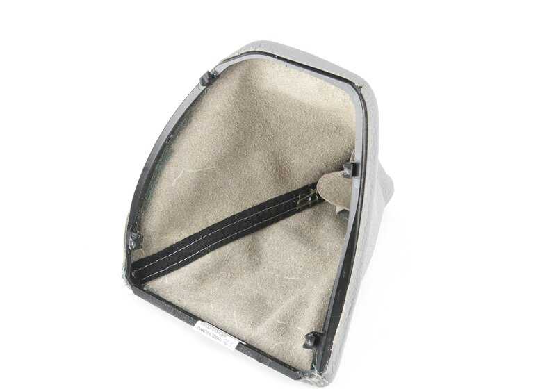 Leather cover for change knob OEM 25117587476 for BMW E60, E61. Original BMW.