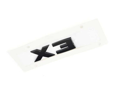 Emblema "X3" OEM 51142472831 para BMW G01, G08, G45. Original BMW.