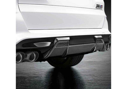 OMPORDE AND CARBON EXASSCENCE EXHANCENCE Tails OEM 18302464501 FOR BMW X5 F95, F95N AND X6 F96, F96N. Improves the sporting appearance of the vehicle. Original BMW.