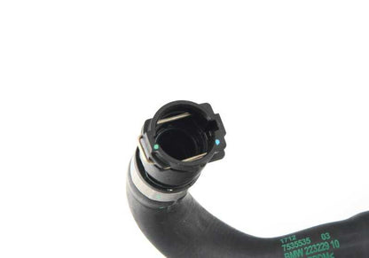 Tubo de retorno del radiador de aceite de la caja de cambios OEM 17127535535 para BMW X3 {G01, G01N, G08} y X4 {G02}. Original BMW.