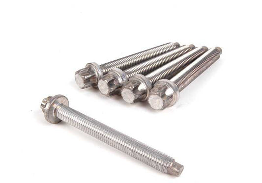 Ensemble de vis en aluminium pour BMW E81, E82, E87, E88, E90, E91, E92, E93, E60, E61, F10, F11, E63, E64, E65, E66, E84, E83N, E70, E85, E86, E89 (OEM 23000392607). BMW d'origine