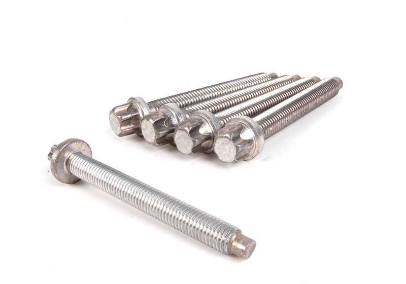 Ensemble de vis en aluminium pour BMW E81, E82, E87, E88, E90, E91, E92, E93, E60, E61, F10, F11, E63, E64, E65, E66, E84, E83N, E70, E85, E86, E89 (OEM 23000392607). BMW d'origine