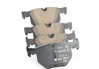 Juego de pastillas de freno sin amianto OEM 34216868497 para BMW F15, F16. Original BMW.