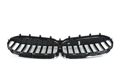 Parrilla decorativa frontal OEM 51137475318 para BMW Serie 7 G11, G12 (modelos 730d, 730i, 730d xDrive). Original BMW.
