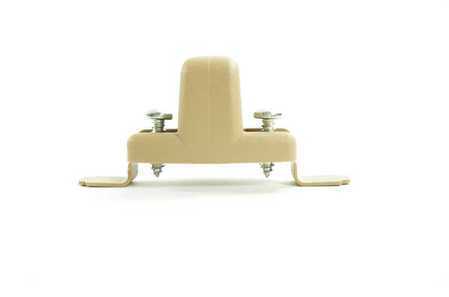 Soporte parasol beige claro OEM 51168243575 para BMW Serie 3 E46 (316Ci, 318Ci, 320Ci, 316i, 318i, 320i). Original BMW.