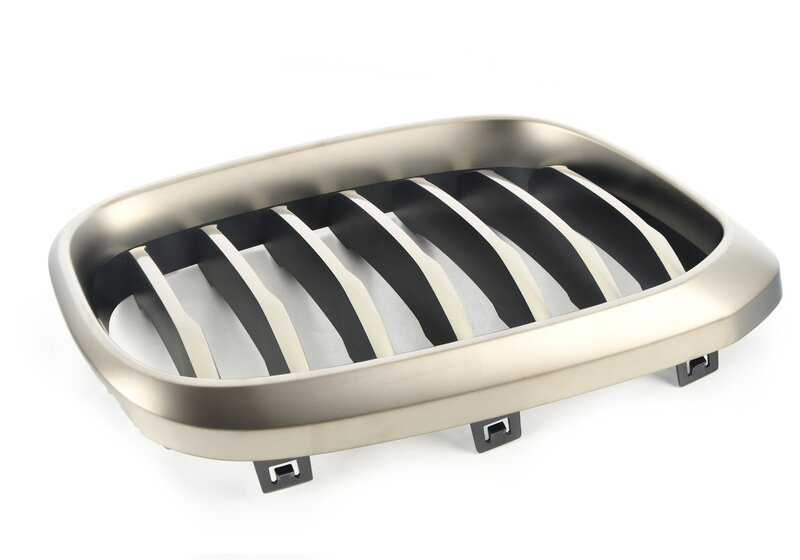 Rejilla embellecedora delantera derecha OEM 51137464934 para BMW X3 G01 y X4 G02. Original BMW.