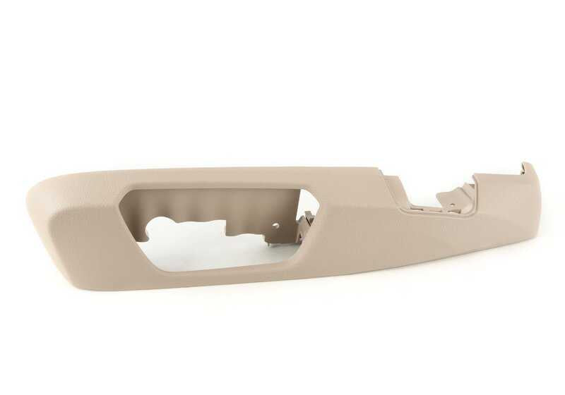 Cubierta exterior izquierda del asiento OEM 52107293579 para BMW F20, F21, F22, F23, F30, F31, F34, F32, F36. Original BMW.