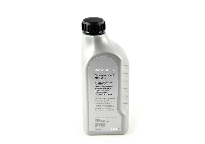 Aceite para caja de cambios manual MTF-LT-4 OEM 83225A53CB0 para BMW {G20,G21,G22,G23,G26,G42,G87,F40,F44,F45,F46,F48,F39} y MINI {R50,R52,R55,R55N,R56,R56N,R57,R57N,R58,R59,R60,R61}. Original BMW y MINI.