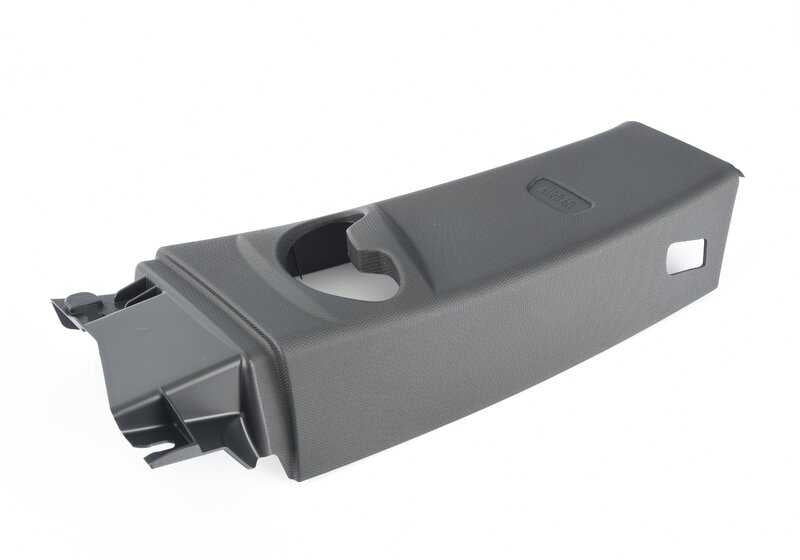 Embellecedor pilar B superior derecho negro OEM 51448057934 para BMW F22, F22N, F87, F87N. Original BMW.