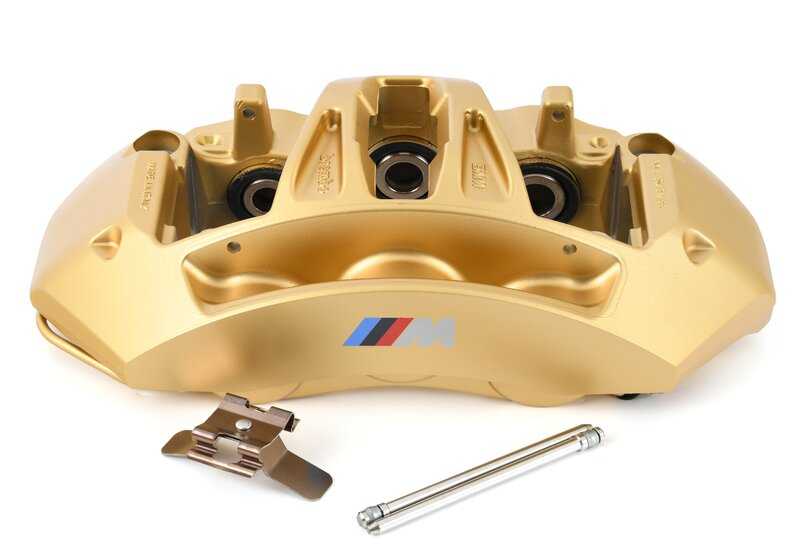 Pinza de freno delantera derecha OEM 34117852120 para BMW F06, F06N, F10, F12, F12N, F13, F13N. Recambio original BMW.