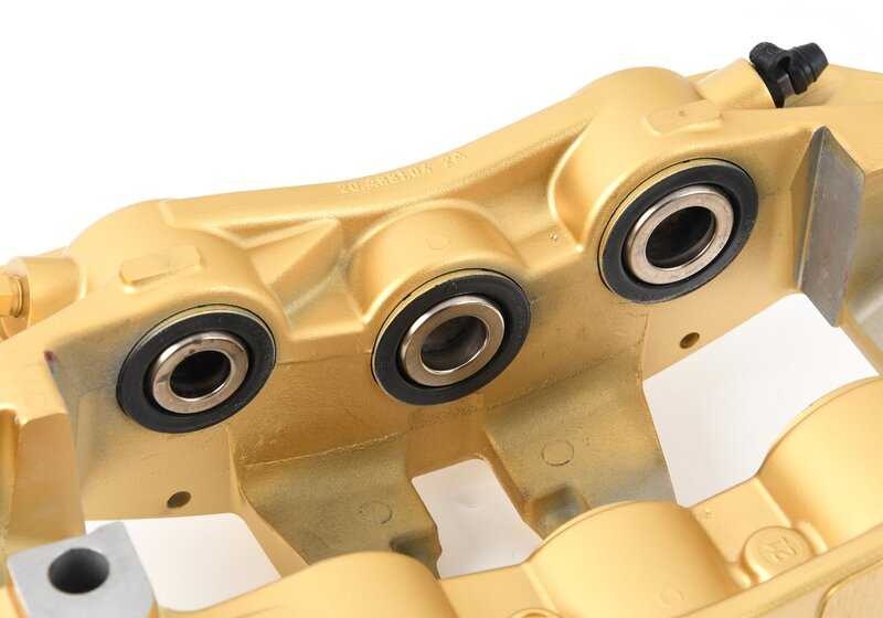 Pinza de freno delantera derecha OEM 34117852120 para BMW F06, F06N, F10, F12, F12N, F13, F13N. Recambio original BMW.