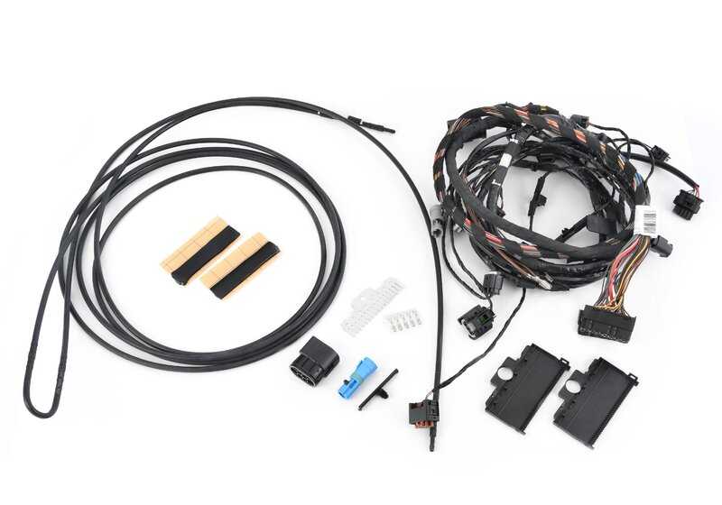 Conjunto de cabos de substituição, área do amortecedor esquerdo para BMW E81, E82, E87, E87N, E88, E90N, E91N, E92, E93 (OEM 61129206018). BMW originais.
