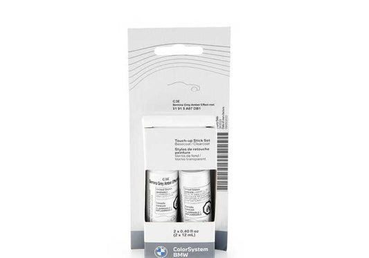 Vernice a matita (ritocco) Bernina Grey Amber Met. OEM 51915A07DB1 per BMW X1 (U11), X3 (G01), X3 M (F97), X4 (G02), X4 M (F98), X5 (G05), X5 M (F95), X6 (G06), X6 M (F96), X7 (G07), XM (G09), XM (G7). BMW originale.