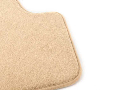Alfombrillas traseras color beige OEM 51477910610 para BMW F33 y F83. Accesorio original BMW.