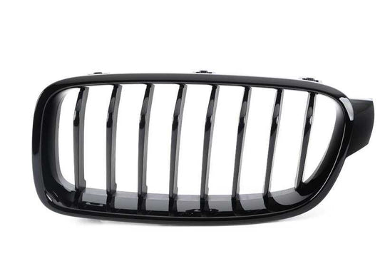 Rejilla decorativa frontal izquierda OEM 51117464493 para BMW Serie 3 F30, F30N, F31N, F35, F35N. Pieza original BMW.
