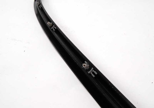 Left side frame moulding for BMW E90, E90N (OEM 51137117243). Original BMW