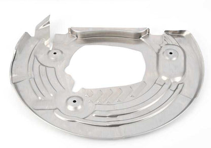 Protectores de freno delantero izquierdo OEM 34117991037 para BMW F90, F91, F92, F93 M5 y M8. Compatible con modelos con tracción total. Original BMW.
