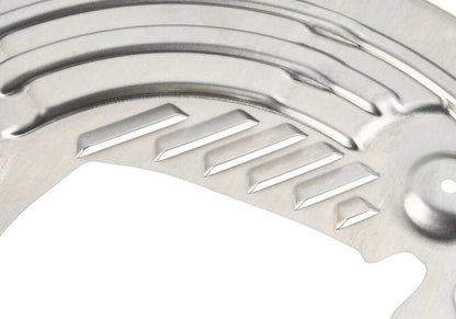Protectores de freno delantero izquierdo OEM 34117991037 para BMW F90, F91, F92, F93 M5 y M8. Compatible con modelos con tracción total. Original BMW.