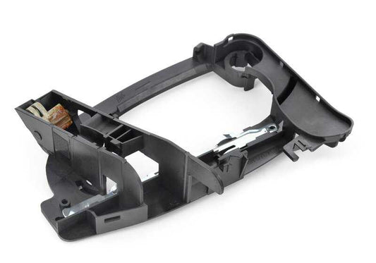 Portador empuñadura exterior puerta delantera derecha OEM 51217191574 para BMW Serie 7 E65, E66, E67. Original BMW.