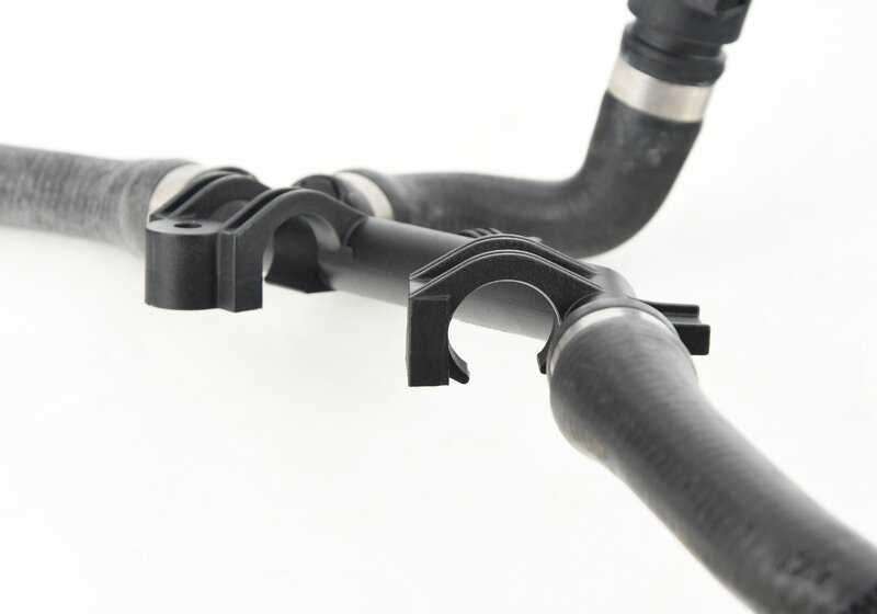 OEM cooling system hose 17127592649 for BMW F07, F10, F11, F12, F13. Original BMW replacement.