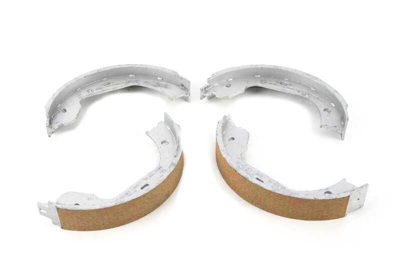 Kit de reparación zapatas de freno OEM 34212413128 para BMW X5 {E70, E70N, F15} y BMW X6 {E71, E72, F16}. Original BMW.
