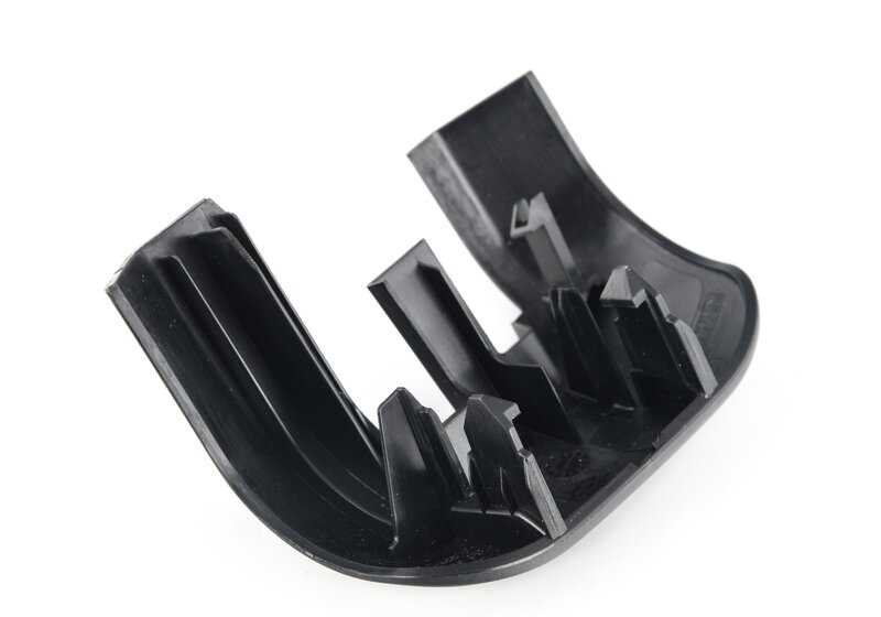 Tapa embellecedora guía del asiento delantero derecho OEM 52207955210 para BMW X5 G05, G05N y X7 G07, G07N. Original BMW.