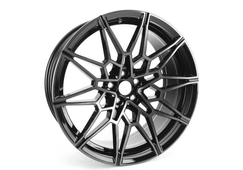 Llantas de aleación M Doble Radio 892 OEM 36119501476 para BMW X3 F97, F97N y X4 F98, F98N. Acabado bicolor Jet Black brillo torneado. Original BMW.