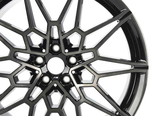 Llantas de aleación M Doble Radio 892 OEM 36119501476 para BMW X3 F97, F97N y X4 F98, F98N. Acabado bicolor Jet Black brillo torneado. Original BMW.