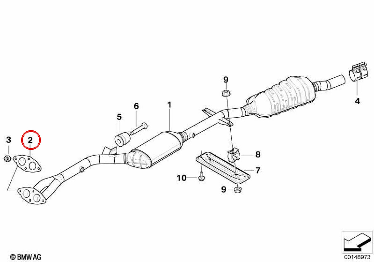Flat Board OMPS 18307522480 pour BMW E46, E85. BMW d'origine.