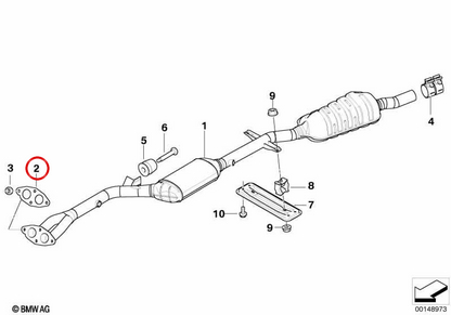 Flat Board OMPS 18307522480 pour BMW E46, E85. BMW d'origine.