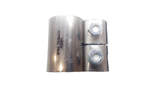 Conector de escape Ø45 mm (manguito unión tubos) OEM 18307536423 para BMW E30, E36, E28, E34, Z3 y MINI R50, R52, R53, R55. Ideal para reparar tramos del escape sin soldaduras. Original BMW y MINI.