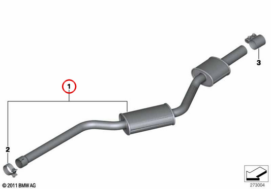 Silent striker OEM 18307646026 for BMW F25, F26. Original BMW.