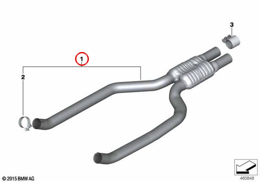 L'attaccante silenzioso OEM 18308635592 per BMW G11, G12. BMW originale.