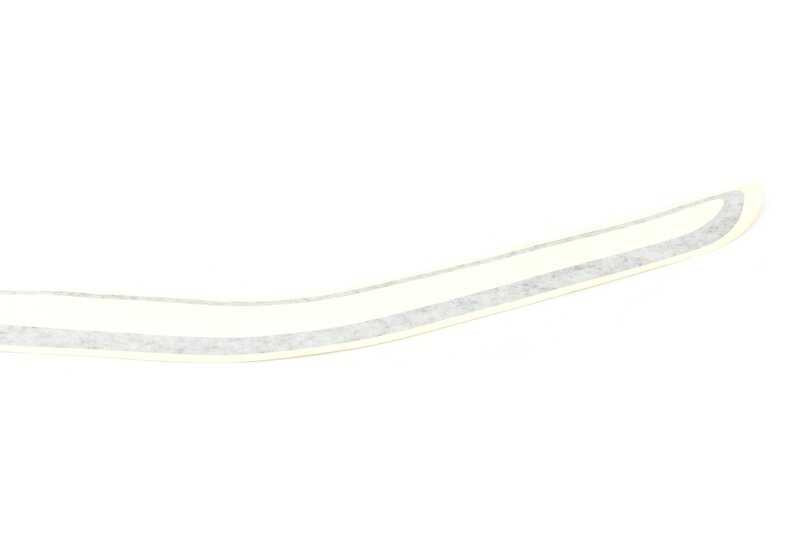 Franja decorativa negra delantera izquierda OEM 51141866647 para BMW E24. Original BMW.