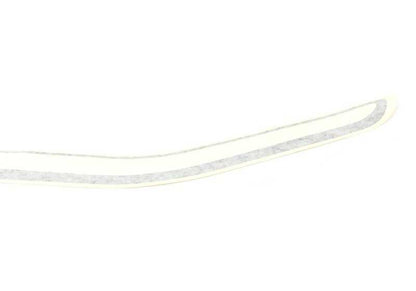 Franja decorativa negra delantera izquierda OEM 51141866647 para BMW E24. Original BMW.