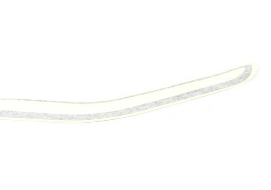 Franja decorativa negra delantera izquierda OEM 51141866647 para BMW E24. Original BMW.