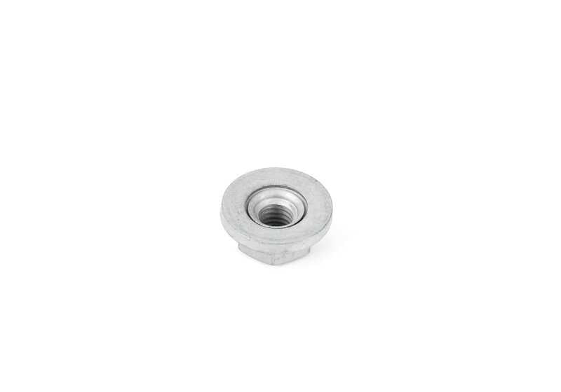 Porca sextavada com arruela para BMW F40 F52 F70 Série 2 F44 F45 F46 G87 U06 Série 3 G80 G81 Série 4 G82 G83 X1 F48 F49 U11 X2 F39 U10 MINI F54 F55 F56 F57 F60 F65 F66 U25 (OEM 07147381866) BMW originais.