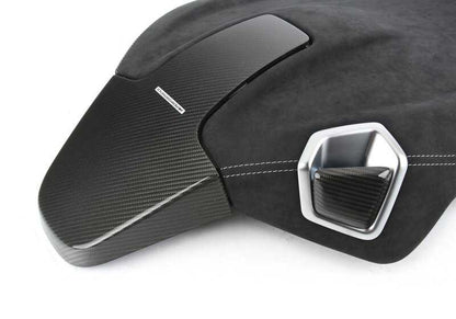 Rear panel Seat M Performance in Alcantara and Carbon OEM 52105A40303 for BMW 2 G42 Series (218i, 220i, 220d, 230i, M240i). Interior aesthetic improvement. Original BMW.