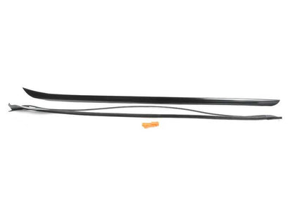 Embellecedor de canaleta del parabrisas izquierdo imprimado OEM 51317338615 para BMW X4 F26 (modelos xDrive20d, xDrive20i, M40i). Original BMW.