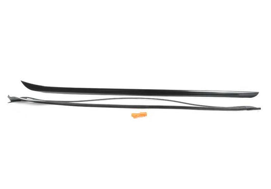 Embellecedor de canaleta del parabrisas izquierdo imprimado OEM 51317338615 para BMW X4 F26 (modelos xDrive20d, xDrive20i, M40i). Original BMW.