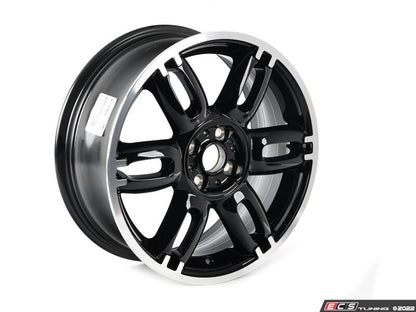 Cerchio in lega leggera 7Jx17 ET48 nero OEM 36116798721 per MINI R56, R56 LCI, Clubman R55, R55 LCI, Cabrio R57, R57 LCI, Coupé R58, Roadster R59... e altro ancora. MINI originale.