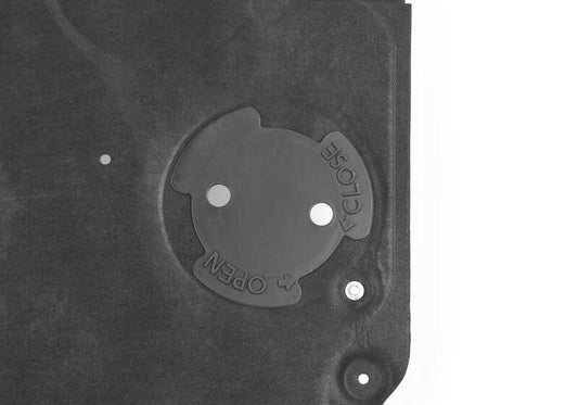 Protector plástico inferior central (cubrebajo) OEM 51757207147 para BMW F07, F10, F11, F06, F13, F01, F02. Original BMW.